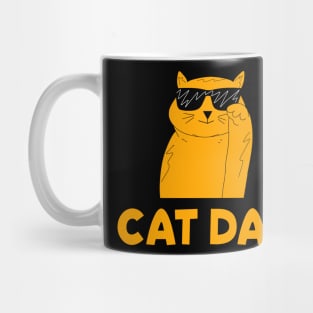 Cool Cat Dad Father's Day Gift Mug